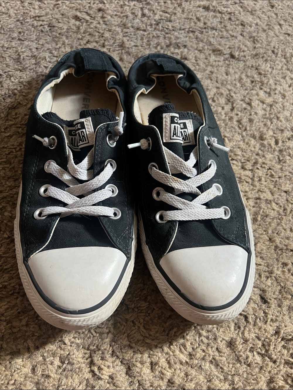 Converse Black & White Kids Low Top Sneakers